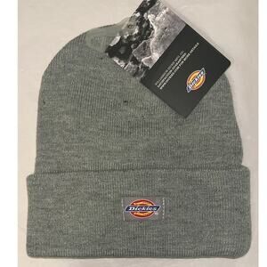 Dickies  Cuffed Knit Beanie Hat - Gray - Acrylic - One Size - New